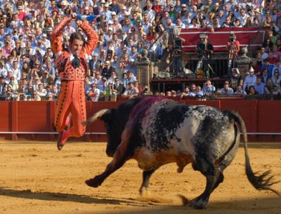 Juan José Padilla arranca una oreja a un MIURA en Sevilla