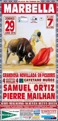 Décimo segunda novillada sin picadores en la plaza de toros de Marbella (Málaga)