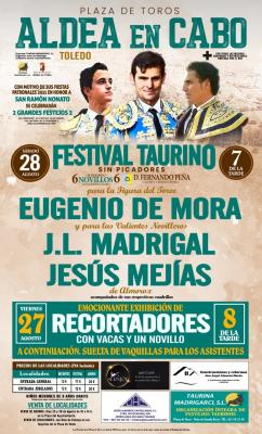Festival taurino sin picadores en Aldea en Cabo (Toledo)