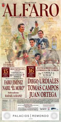 Alfaro presenta su corrida de toros para sus fiestas de San Roque y San Ezequiel
