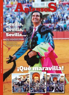 Los triunfadores de la feria de abril de Sevilla portada de la revista Aplausos del mes de mayo