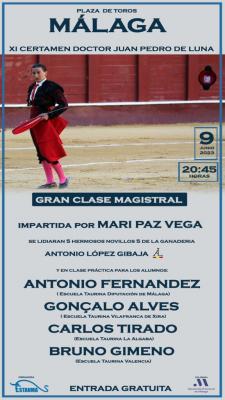 Mari Paz Vega vuelve a la plaza de toros de Málaga